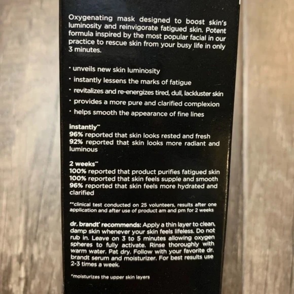 🆕 Dr. Brandt - Oxygen Facial Flash Recovery Mask - Picture 2 of 9